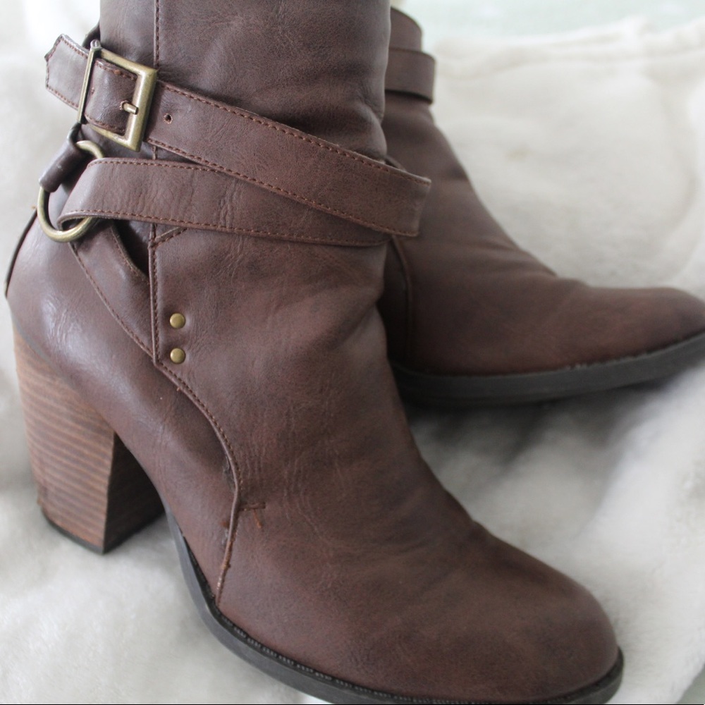 Brown Booty Heels